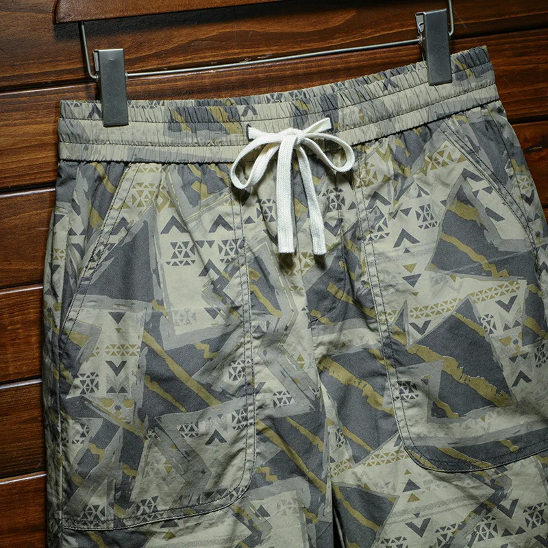 Fashionable Men's Beach Shorts Summer Fashionable Printed Sports Loose Stretch Cool Breathable All-Match Casual Outdoor Shorts