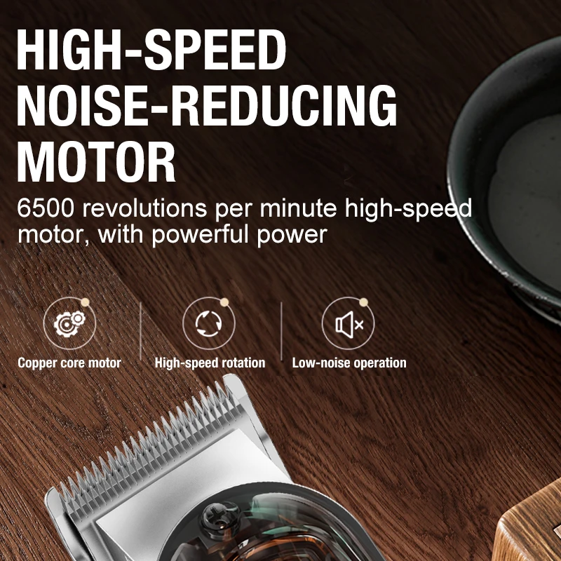 All metal blade male clipper, electric hair clipper, household electric hair clipper, hair salon, high-power pet clipper - 5