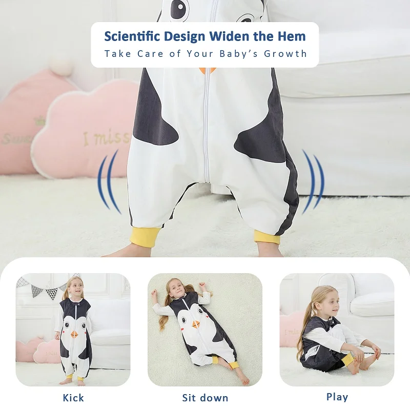 Kids Pajamas Halloween Cartoon Baby Sleeping Bag For Girl Boy 1-6T