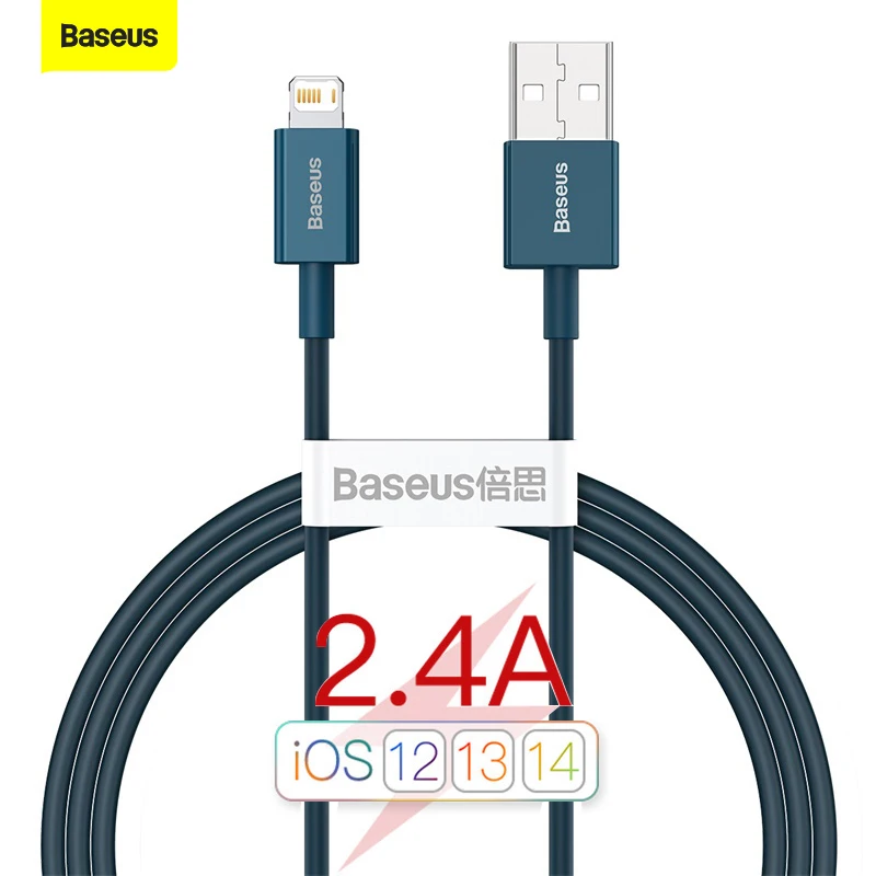 

Зарядный USB-кабель Baseus для iPhone 13, 12, 11 Pro Max, X, 8, 7, 6 Plus, 6s
