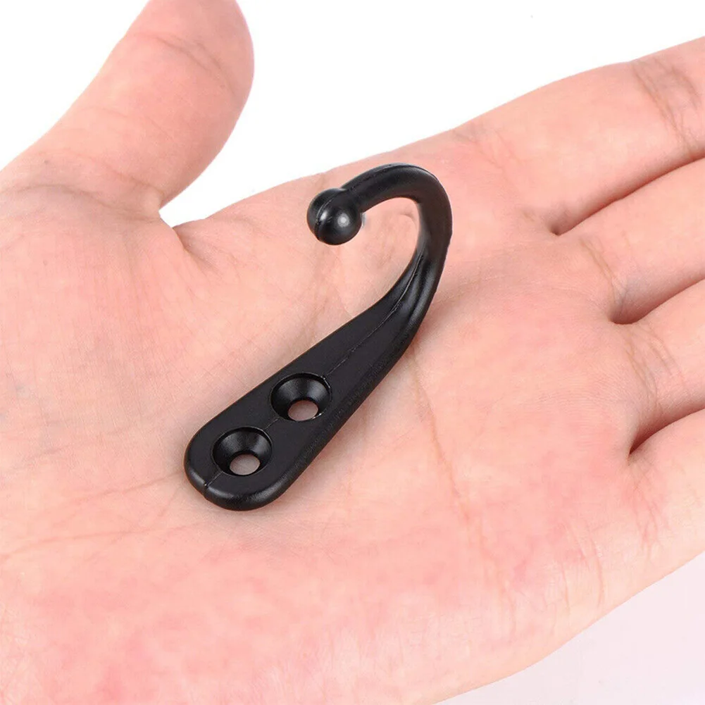 

Entryway Kitchen And Garage Wardrobe Bedroom Alloy Hook Robe Holder 10 Pcs 12.5*30*44mm With 20pcs Screw Zinc Alloy