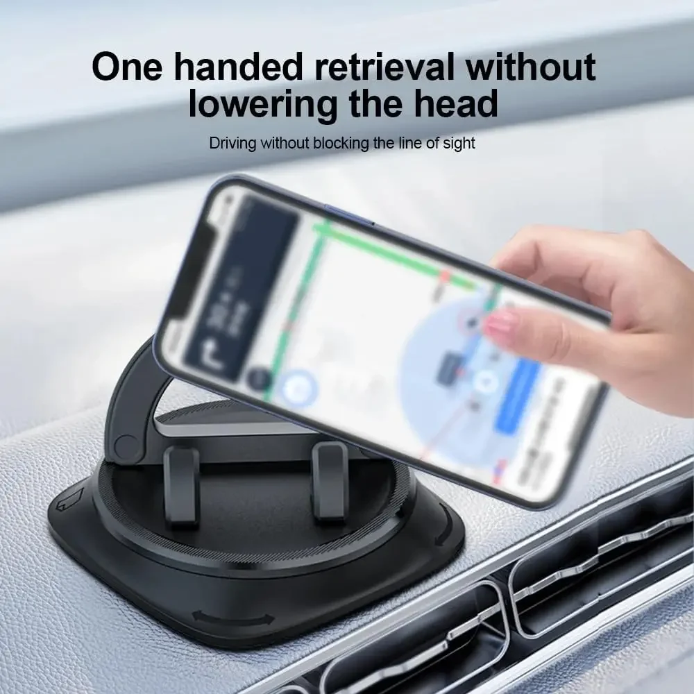 thumbnail image 2 of Non-Slip Phone Pad For 4-in-1 Car Non Slip Phone Pad For Car Universal 360°Rotation Dash Holder Multifunctional Car Dashboard Organizer Tray Anti Slip Mat Sticky Pad Gift Bumper Strip (White 2 of 14