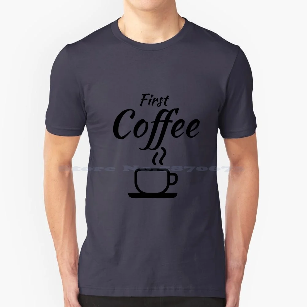 Coffee Black Cup T Shirt 100% Cotton Tee Babahs Cute Latte Quote Espresso Green Coffee Roast Coffee Bean College Hipster Drink