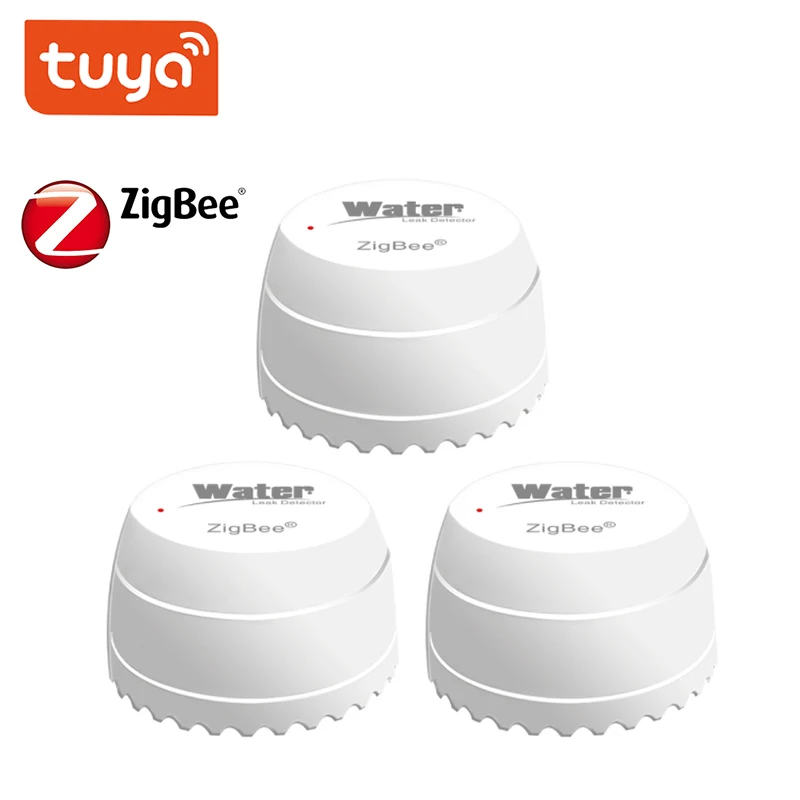 

3pcs/Lot Tuya Zigbee Water Leakage Sensor Leaking Detector APP Remote Control Intelligent Linkage Protection Against Water Leaks