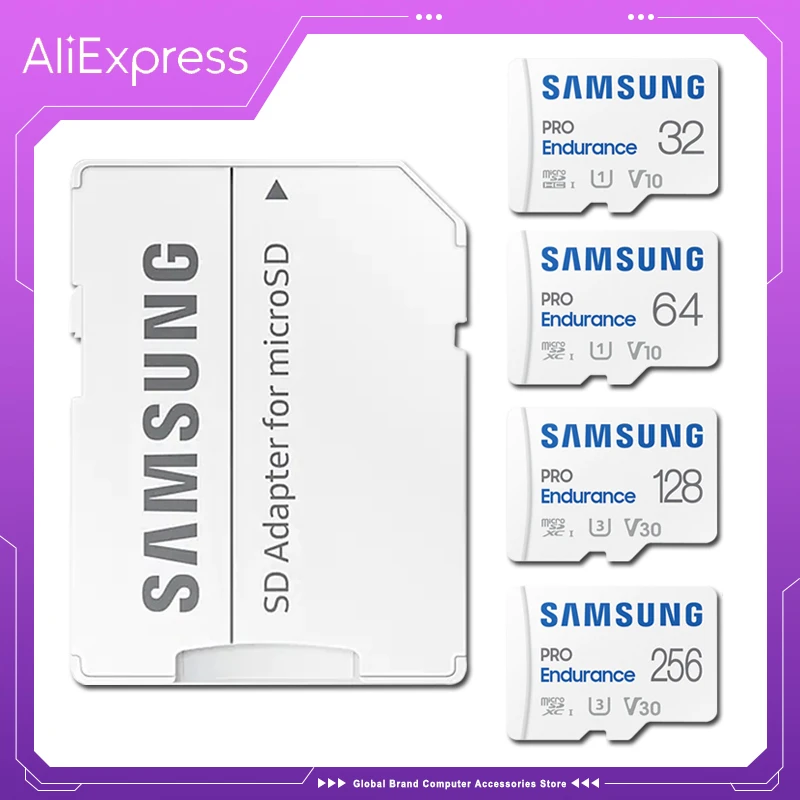 SAMSUNGPROEnduranceMicroSD64GBMicroSDTFCard256gb128gbFlashMicroCardU3.jpg