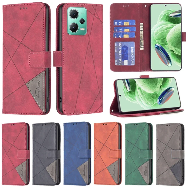 

Wallet Cap Prism Magnetic Flip Leather Case For Xiaomi Redmi 12 12C 10C 9A 9C 8A Note 13 13 Pro Plus 12S 12 Pro 11S 11 Pro 10 9