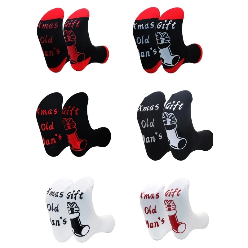 

1 Pair Sleeping Socks Middle Tube Novelty Pattern Funny Stockings for Women Men
