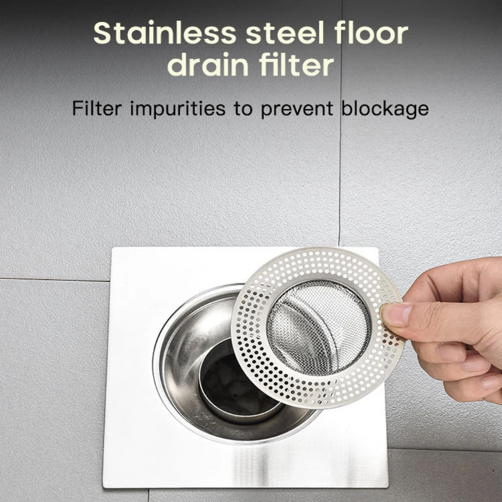 Hair Stopper Shower Room Wholesale Drain Hole Filter Kitchen Accessories Tools Sink Strainer 304 Stainless Steel Creative 2023 6