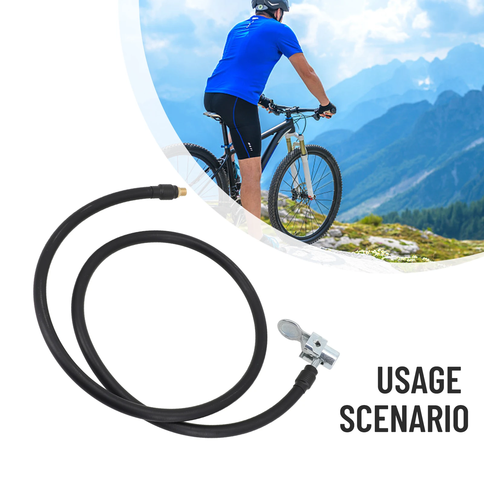 

80cm 31.5Inch Tyre Inflator Pump Hose W/ Air Locking Chuck For Car Motorcycle 2024 Hot Sale Brand New And High Quality