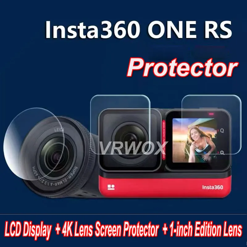 Pellicola Protettiva Per Insta360 One R Twin Edition E Insta 360 One Rs 4K Fotocamera Grandangolare Len Pellicola Lcd Protezione In Vetro Temperato