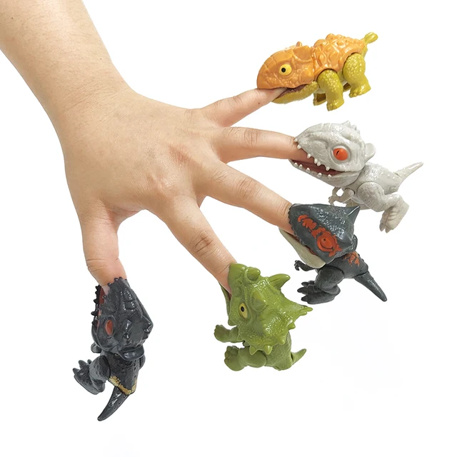 Fidget Tricky Biting Hand Finger Dinosaur Tyrannosaurus Model Mosasaurus Jurassic Park Toy for Children Dino Movable Joints Gift 1