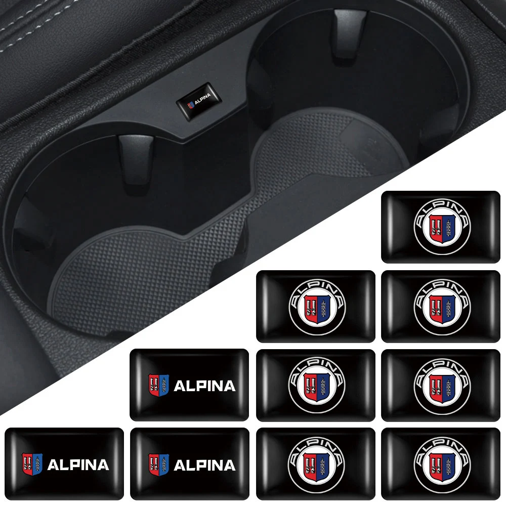 3D Epoxy Car Interior Badge Sticker Decorazione Decalcomania Per Bmw Motorsport M Performance F11 G20 X3 F25 E30 F31 E83 F20 X5 Alpina