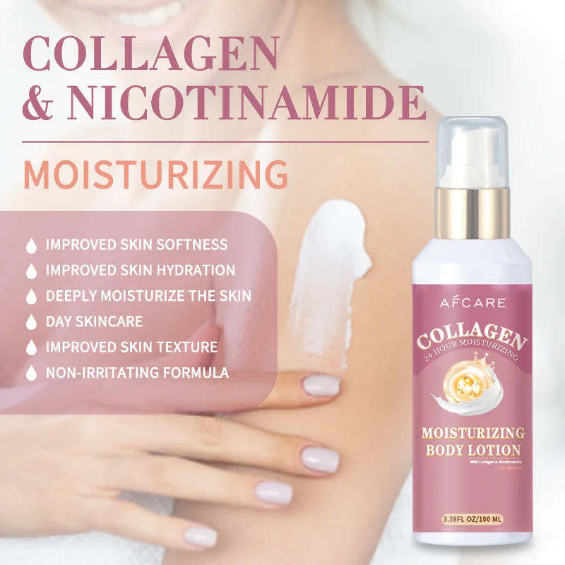 Collagen Body Lotion Whitening Body Cream Moisturizing Brightening Skin Anti-aging Balance Skin Tone Nourishing Body Care 3