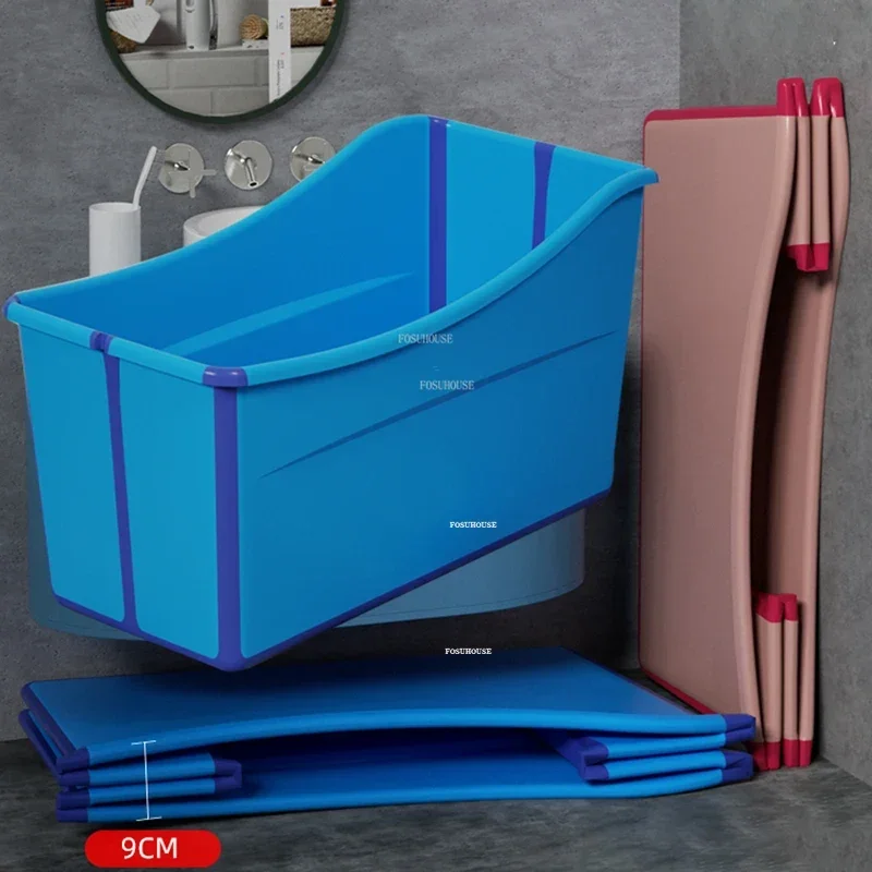 Thickened Material Adult Portable Bathtubs Household Bathroom Folding Hot Tub Light luxury Whole Body Bath Barrel Large Bathtub
