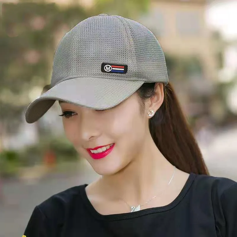 

NEW Quick-Drying Hat Men Spring Summer Outdoor Sports Breathable Female Korean Version Of Simple Perforated Mesh Baseball Cap