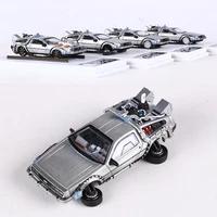 MJ 1:64 DeLorean DMC I II III  Back To The Future Time Machine Mr.Fusion Diecast Toy Vehicle Car Model 2