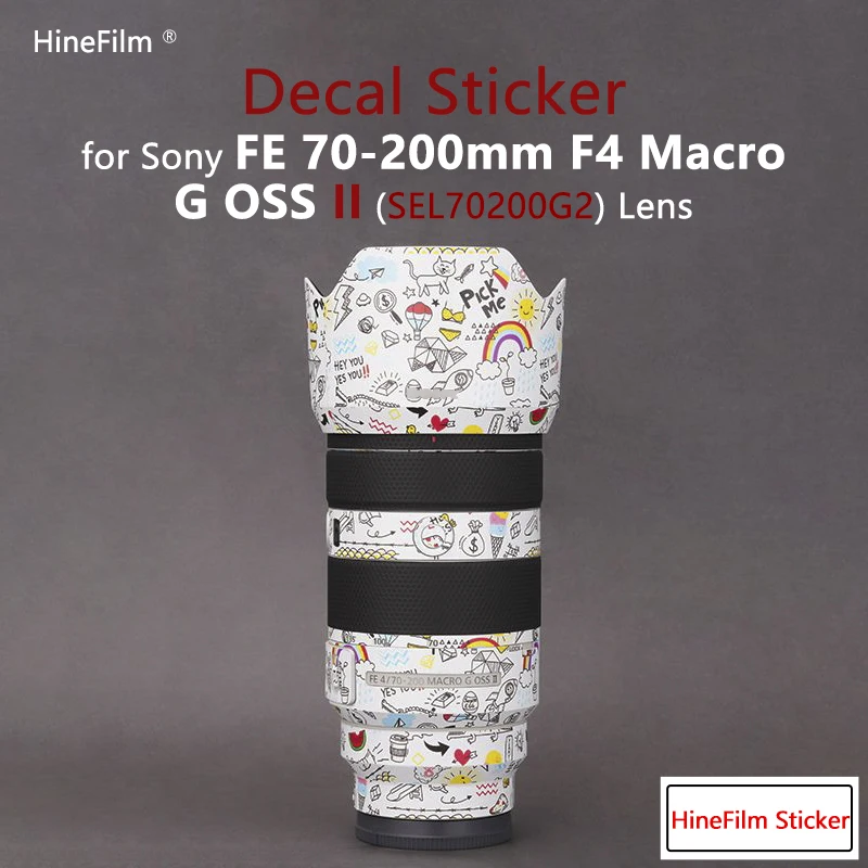 Lens Protector Wrap Cover Film Premium Decal Skin Lens Sticker para Sony Fe70200f4 ii 70200f4g2