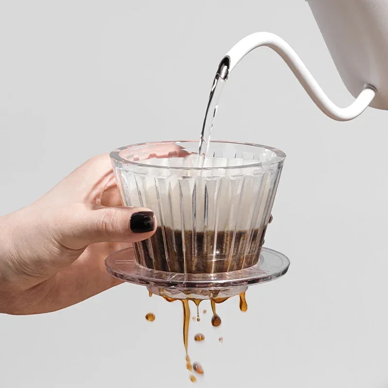 Coffee Filter 1 PC Acrylic Coffee Funnel Coffee Filter Filter Funnel Cup Paper Cup