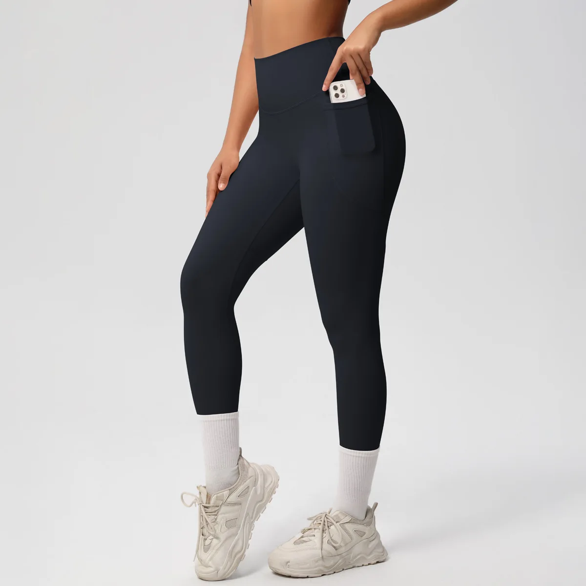 Air Brush High Waist Gym Leggings with Pockets Women Fitness Yoga Pants Female Sports Running Tights Butt Lifting Leggins