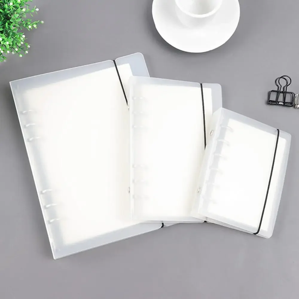 PP A5 A6 A7 B5 Spiral Notebook Cover Transparent Matte Binder Cover for Diary Planner Paper Book Storage Box Supply