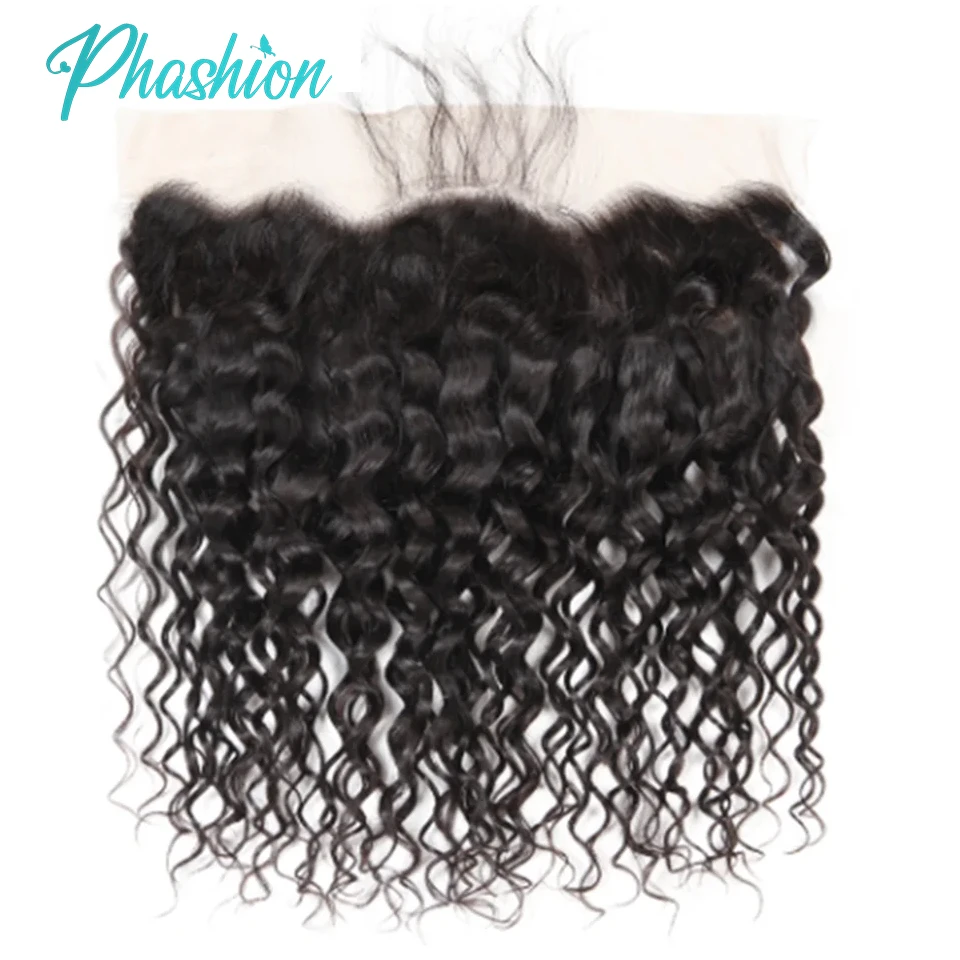 

Phashion Water Wave 13x4 Lace Frontal & HD Transparent Swiss 4×4 Closure Pre Plucked Brazilian Remy Human Hair For Black Women