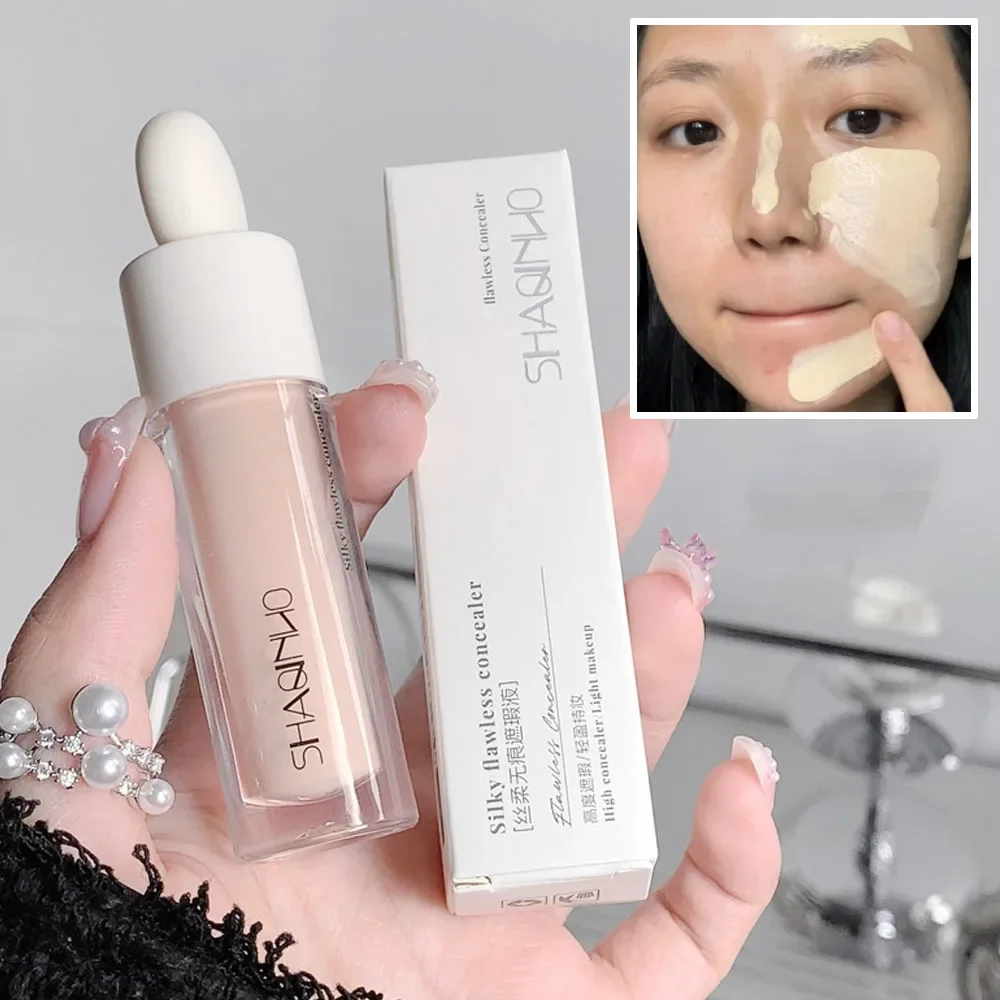 3 Colori Matte Liquid Concealer Makeup Waterproof Full Cover Eye Dark Circles Cream Lasting Face Foundation Makeup Base Cosmetic