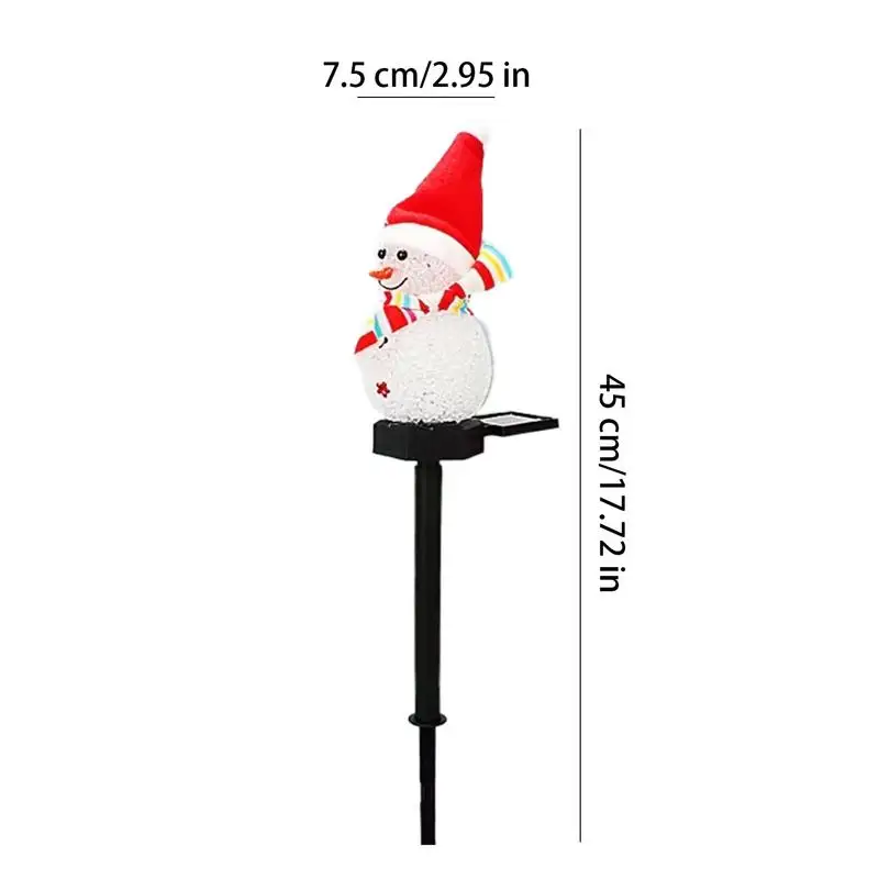 Snowman Yard Stake Solar Powered Snowman Lights Waterproof Solar Christmas Decorations Outdoor Solar Energy For Christmas 6