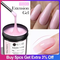 UR SUGAR 150g Nude Jelly Pink Extension Nail Gel Vernis Semi Permanent Acrylic Crystal Gel Nail Polish UV/LED Construction Gel 1