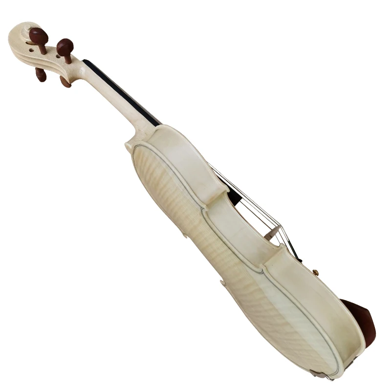 Sinomusik Aiersi Beginner Student Plywood Flamed Violin Without Colour Painting Musical Instruments