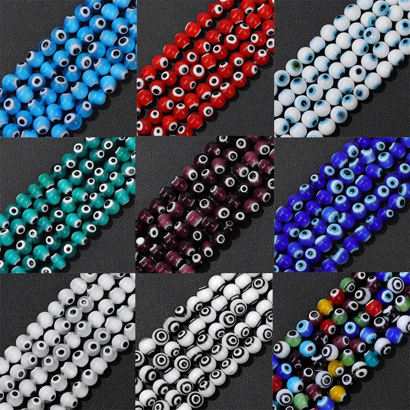 Wholesale 2-8mm Black White Glass Crystal Beads Charms Round Loose Spacer  Beads For Jewelry Making Handmade Bracelet Accessories - AliExpress