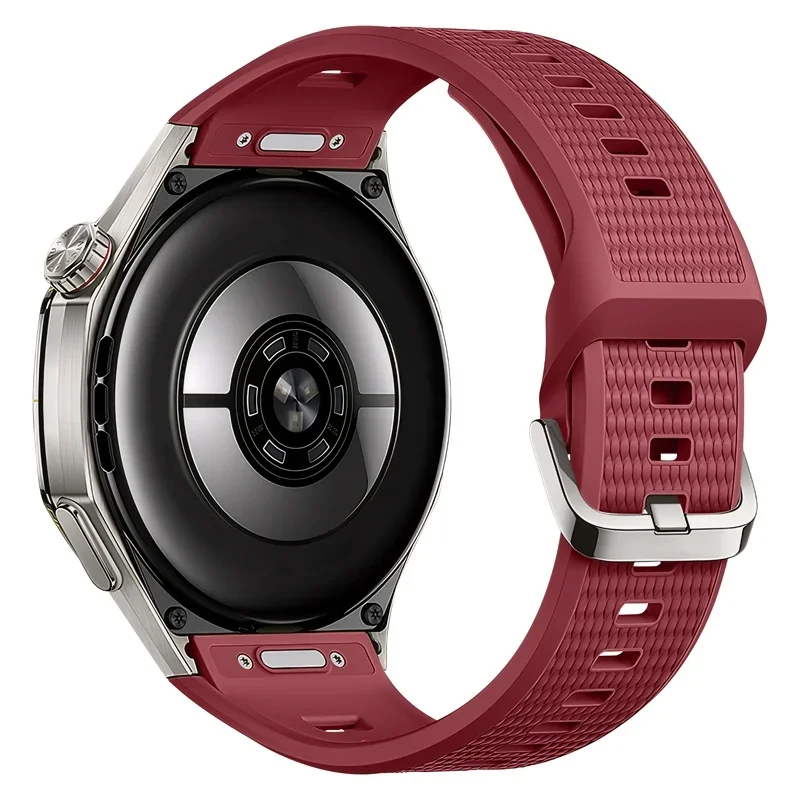 Enhanced Product Title: Premium No Gaps Silicone Strap - Breathable Replacement Bracelet Band