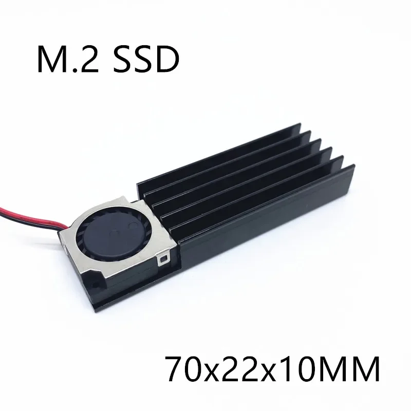 M.2 SSD Hard disk Heat Sink with Fan Thermal pad  70x22x10MM laptop Hard disk ssd aluminum fin  nvme 512 5 pcs copper heatsink thickness heatsink thermal pad for laptop chip cooler 0 3 0 5 0 8 1 0 1 2 1 5 2mm x 15x15 20x20mm