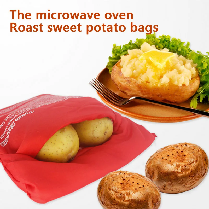 1PC Washable Cooker Bag Baked Potato Microwave Cooking Potato baking bag kitchen tools microwave cooking bags