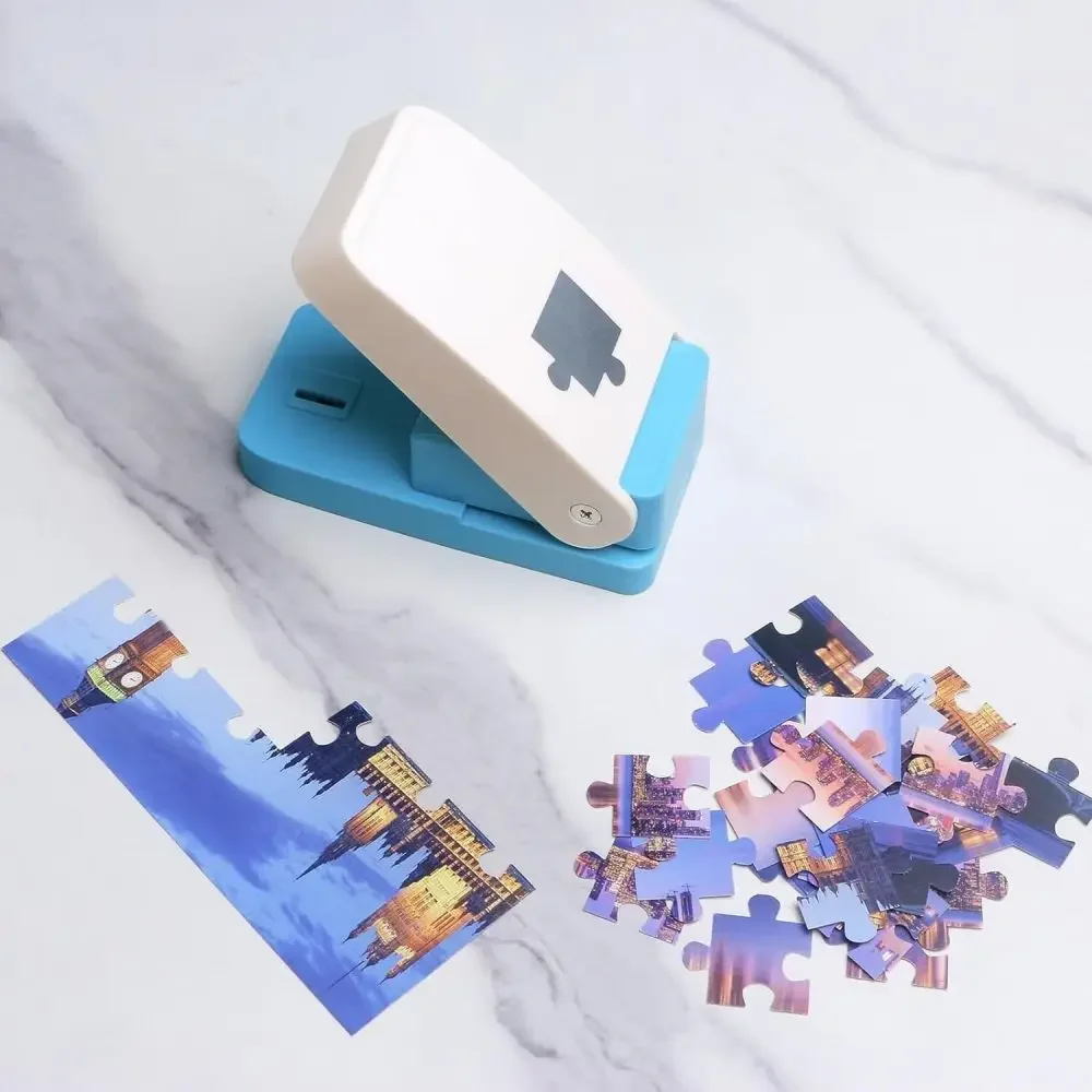 DIY Handmade Puzzle Punching Machine DIY Children Intelligence Flower Punching Machine Children's Jigsaw Puzzle Making Machine