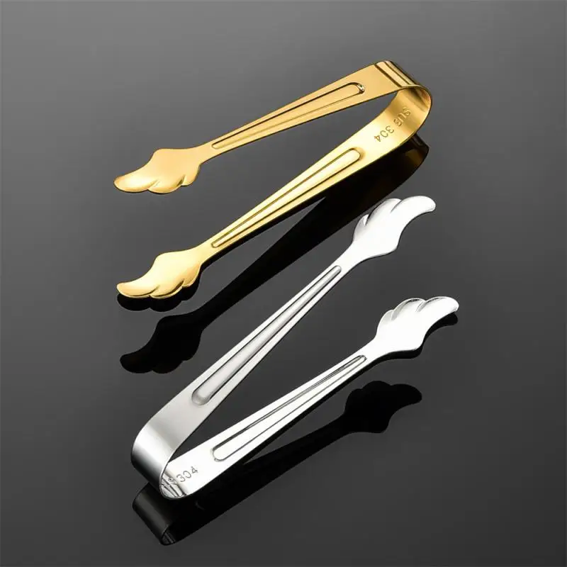1/2PCS Stainless Steel Sugar Cube Holder Stainless Steel Sugar Tong Hotel Bar -Cube Picker Coffee Tea Food Serving Tool