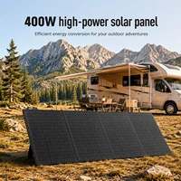 Panneau solaire portable CHUBAN 400W, kit de panneaux solaires pliables, étanche, chargeur solaire de secours pour station d'alimentation, camping solaire 1