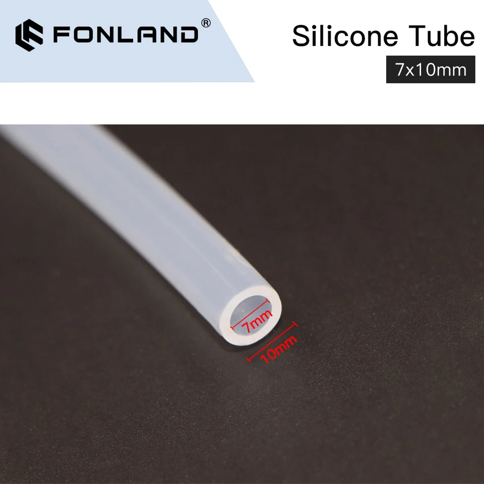 Tuyau En Silicone Transparent 5mm Intérieur / 7mm Extérieur - Longueur 1 Mètre (3.28ft) - Marque Uxcell - Neuf