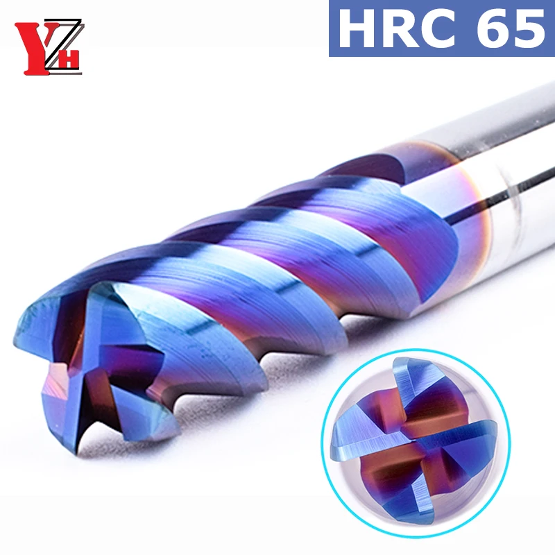CornerRadiusEndMillHRC654FluteCNCRBullnoseCuttertungsteno