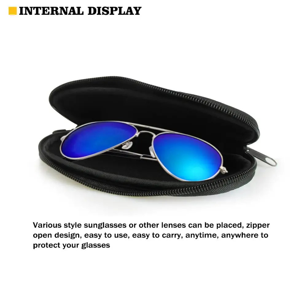 Eyeglasses Protector Box Cute Cartoon Cat Print Kids Spectacle Container Zipper Reading Portable Glasses Cases Carry Bag