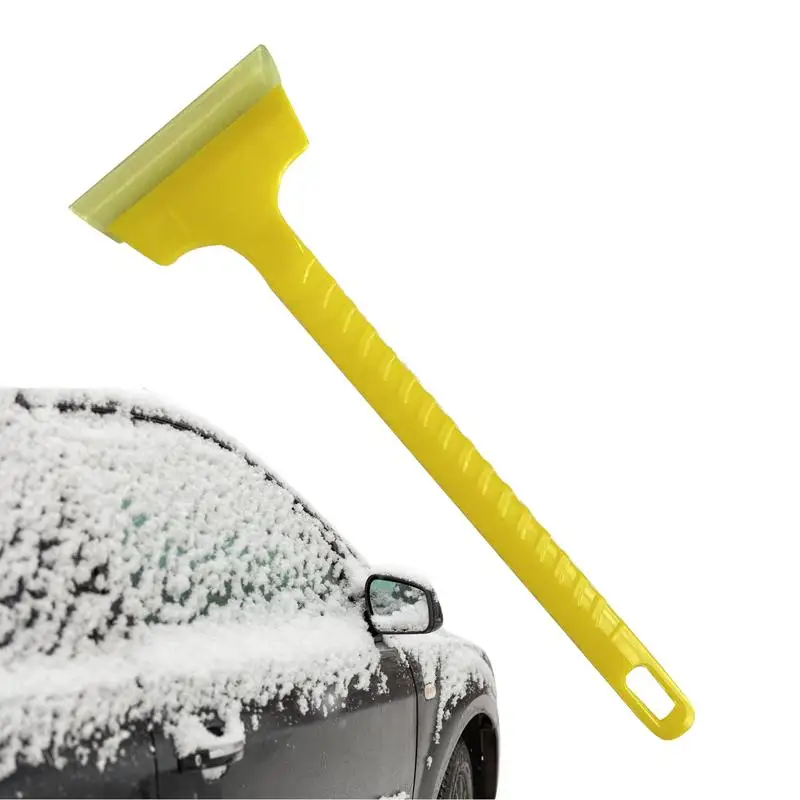 

Car Snow Shovel 10 Inch Scratch Free Bristle Head Snow Brush Tough Window Snow Scraper With Sturdy Body Ergonomic Grip Ice