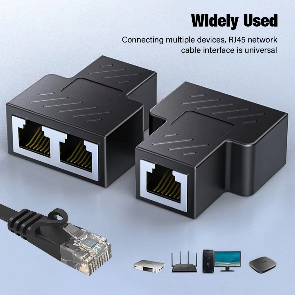 High-Quality RJ45 Ethernet Splitter and Network Cable Extender