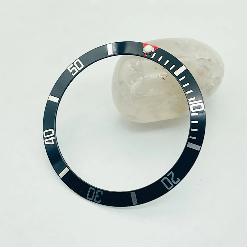 Curved Aluminum Watch Bezel Insert - 37.5mm Premium Diving Case Accessory