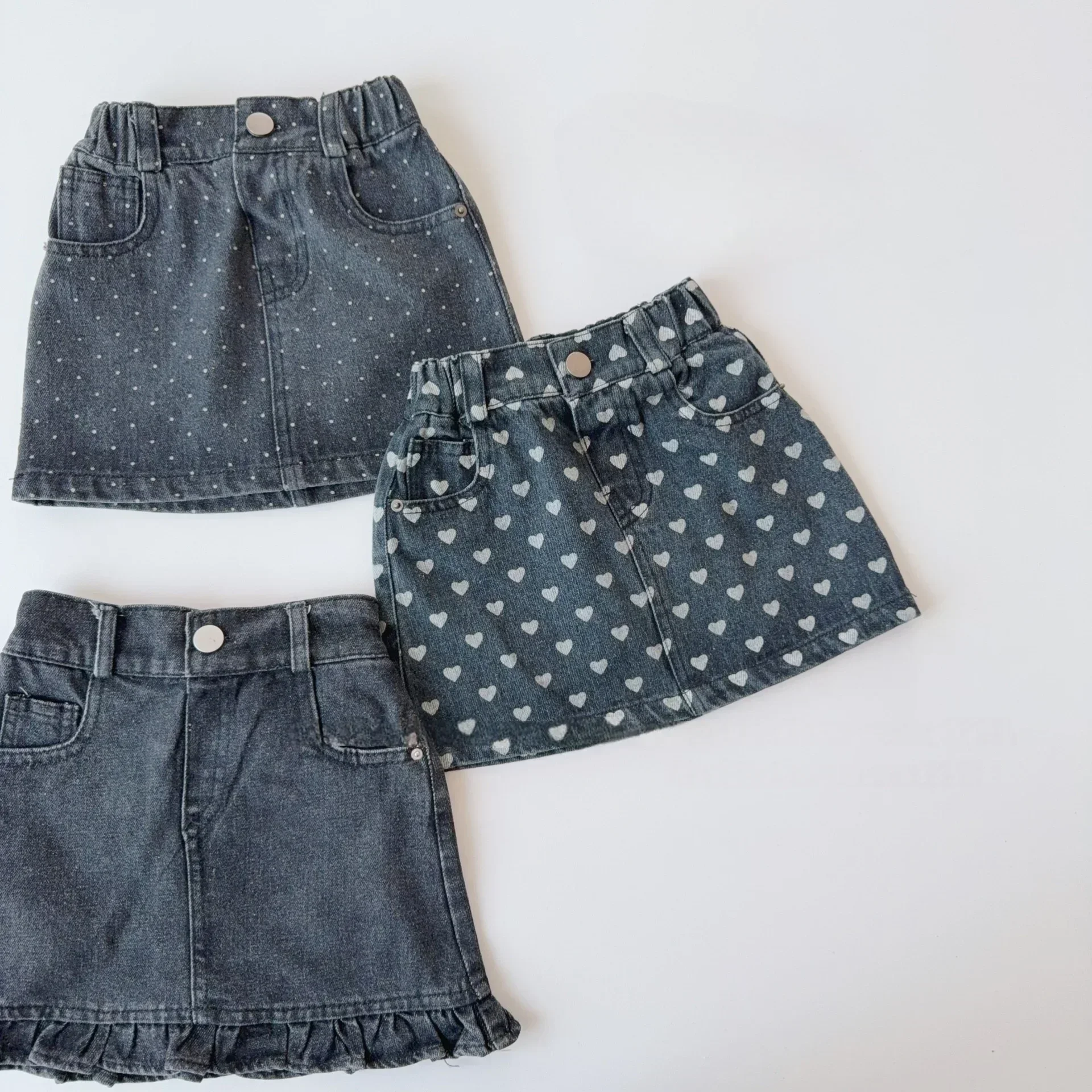 Girls Denim Shorts Skirt Pants Summer Kids Clothing