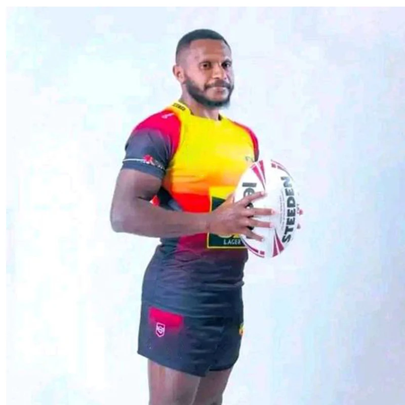 Orchids/Crusaders/Papua New Guinea PNG Kumuls player training T-shirt/Blues model HERITAGE premium jersey
