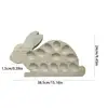 Easter Bunny Platter Bunny Shape Appetizer Tray Easter Wooden Serving Charcuterie Boards Spring Decorative Snack Cheese Dish 6