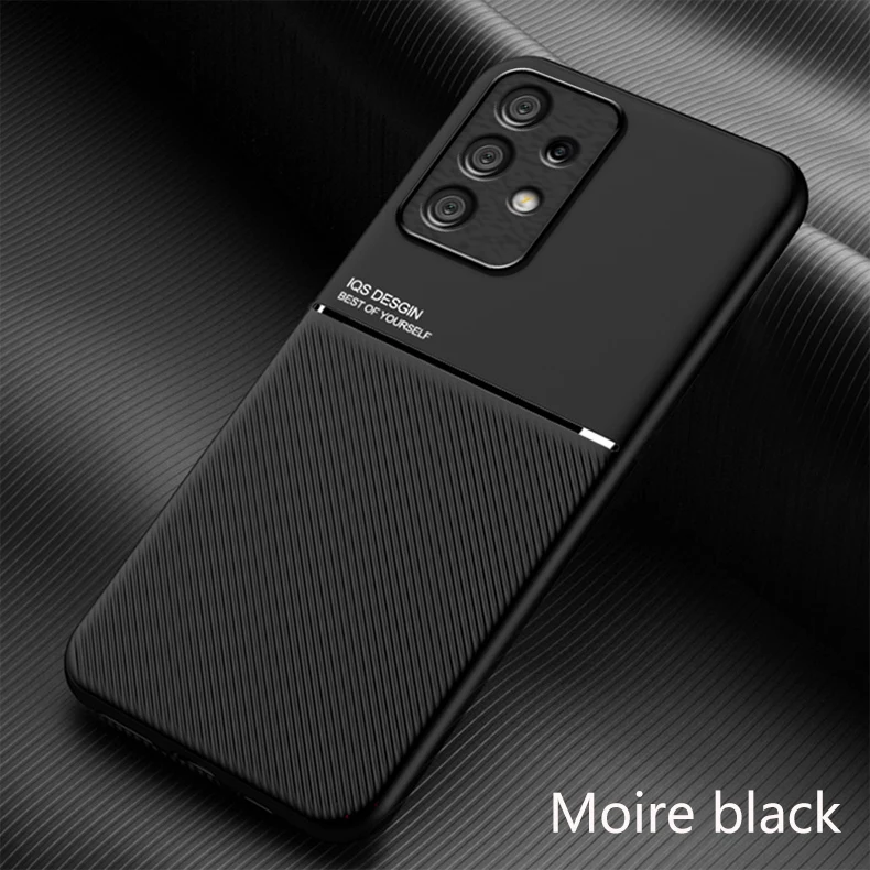 Leather Texture Magnetic Holder Phone Case with Soft Silicone Back Cover