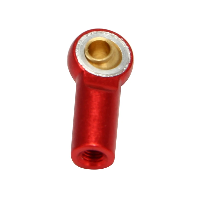 10Pcs M3 Ball Joint Link Bar Rod Seals Ball Head Tie Rod End For 1/10 Rc Truck Car Truck Buggy Red