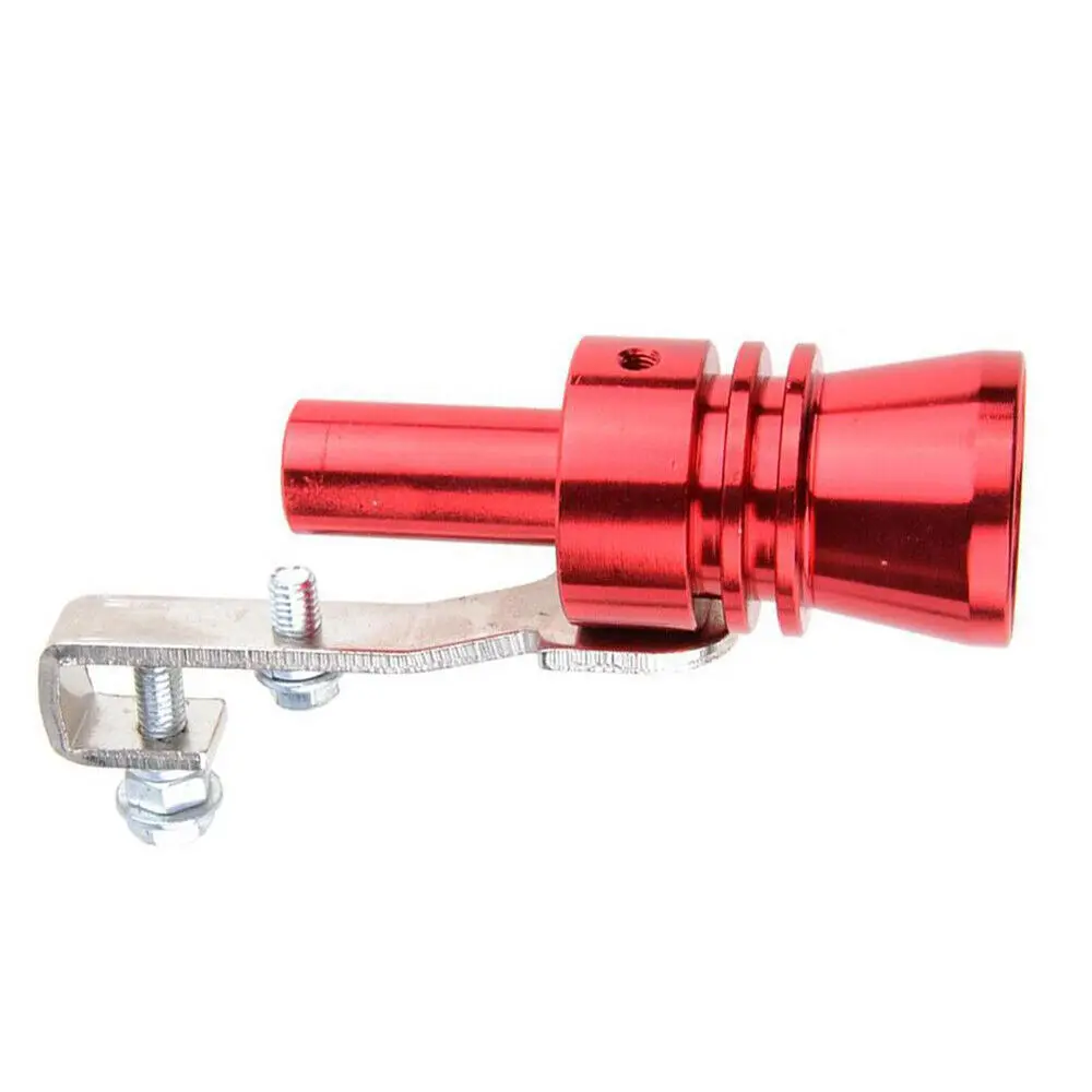 

RED Alu Turbo Sound Exhaust Muffler Pipe Whistle Blow off Valve Simulator M