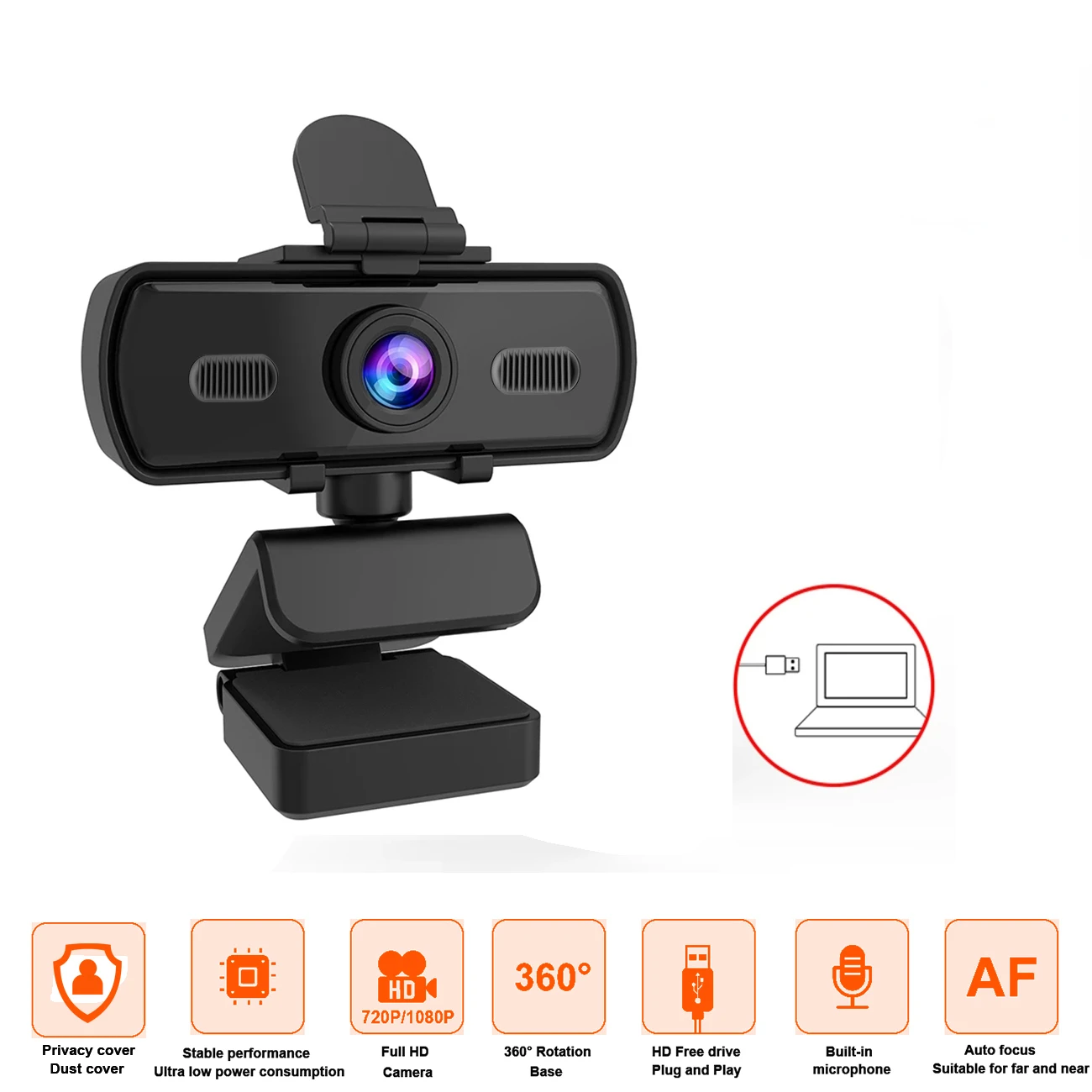 cam PC, PAPALOOK PA930 2K HDR Streaming Live  Camera with Dual