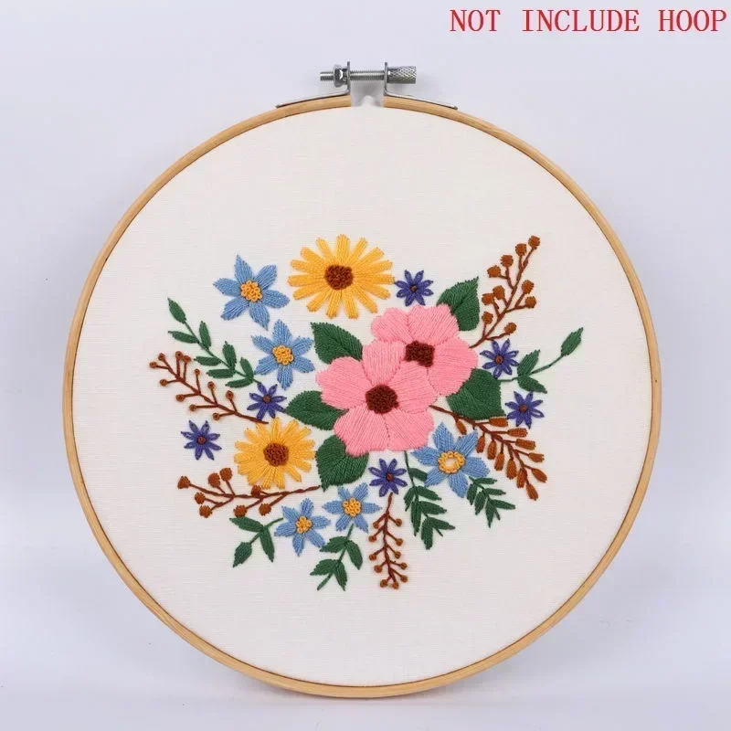 Embroidery Punch Needle Kit - Professional DIY Flowers Pattern Craft Set